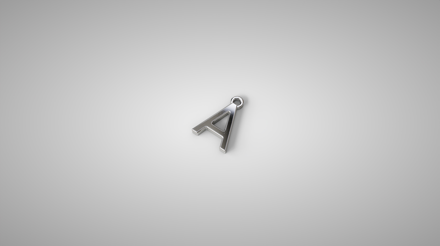 A-Anhänger aus Silber